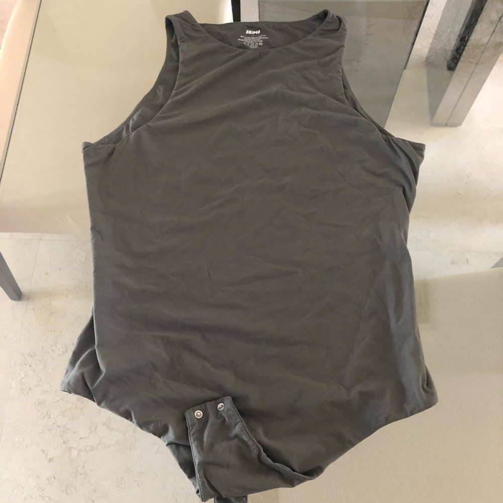 SKIMS Olive Green Bodysuit